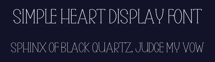 Simple Heart Display Font by inermediaSTUDIO — Display Font — thumbnail 2