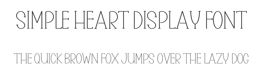 Simple Heart Display Font by inermediaSTUDIO — Display Font