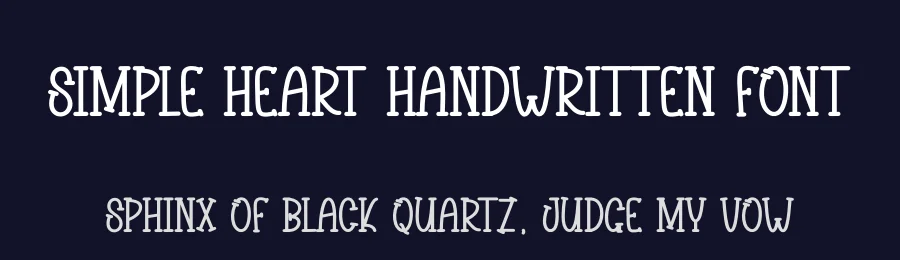 Simple Heart Handwritten Font by andikastudio — Display Font — thumbnail 2