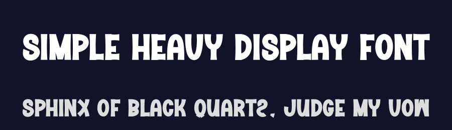 Simple Heavy Display Font by andikastudio — Display Font — thumbnail 2