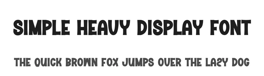 Simple Heavy Display Font by andikastudio — Display Font
