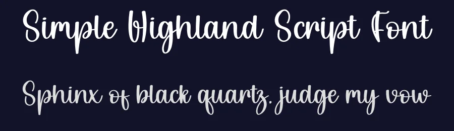 Simple Highland Script Font by creativeletter — Script Handwritten Font — thumbnail 2