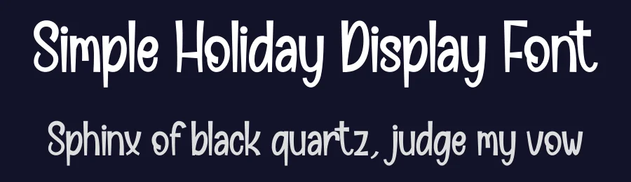 Simple Holiday Display Font by creativeletter — Display Font — thumbnail 2