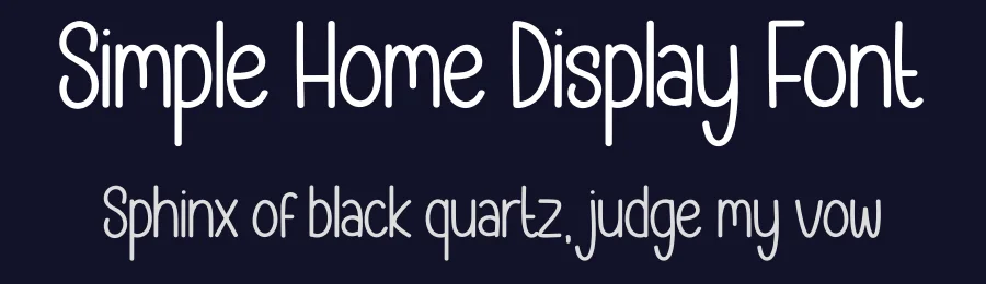 Simple Home Display Font by creativeletter — Display Font — thumbnail 2