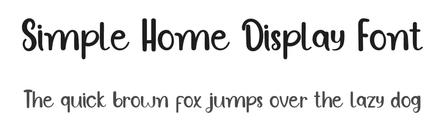 Simple Home Display Font by inermediaSTUDIO — Display Font