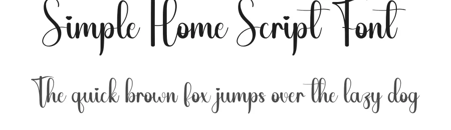Simple Home Script Font by creativeletter — Script Handwritten Font