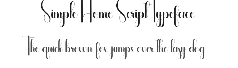 Simple Home Script Typeface by andikastudio — Script Handwritten Font