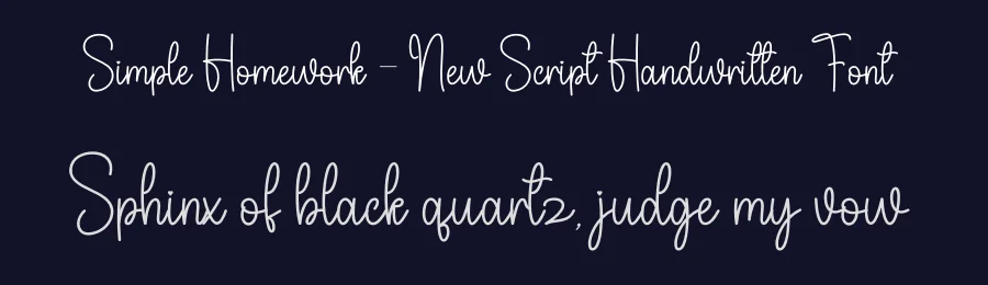 Simple Homework – New Script Handwritten Font by andikastudio — Script Handwritten Font — thumbnail 2