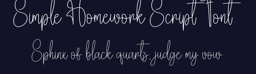 Simple Homework Script Font by creativeletter — Script Handwritten Font — thumbnail 2