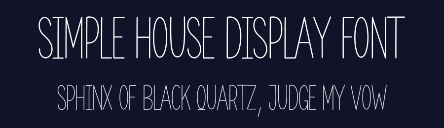 Simple House Display Font by creativeletter — Display Font — thumbnail 2