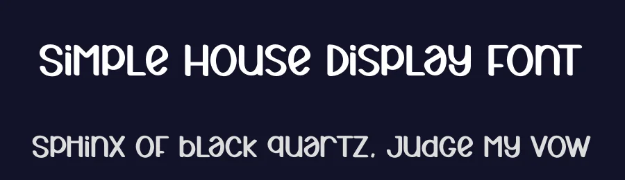 Simple House Display Font by creativeletter — Display Font — thumbnail 2