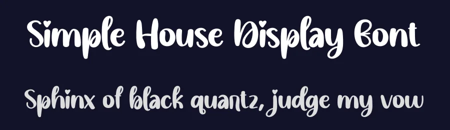 Simple House Display Font by creativeletter — Script Handwritten Font — thumbnail 2