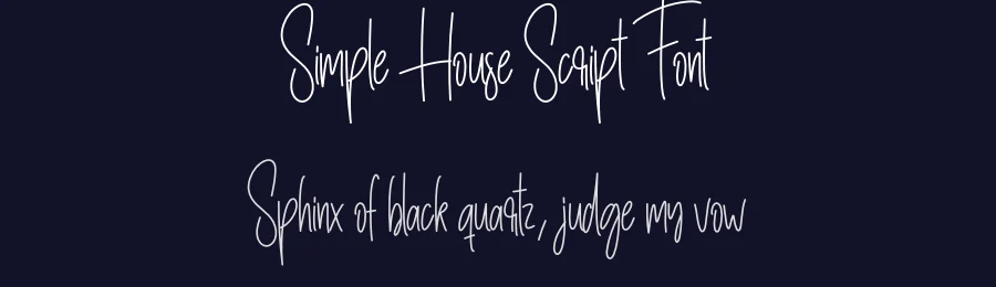 Simple House Script Font by creativeletter — Script Handwritten Font — thumbnail 2