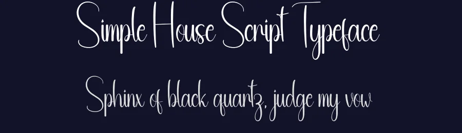 Simple House Script Typeface by creativeletter — Script Handwritten Font — thumbnail 2