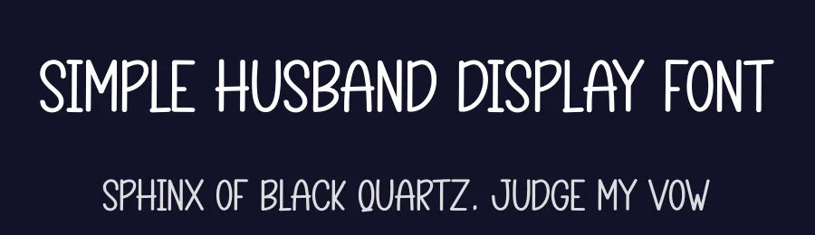 Simple Husband Display Font by andikastudio — Display Font — thumbnail 2