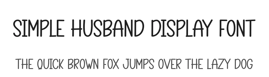Simple Husband Display Font by andikastudio — Display Font