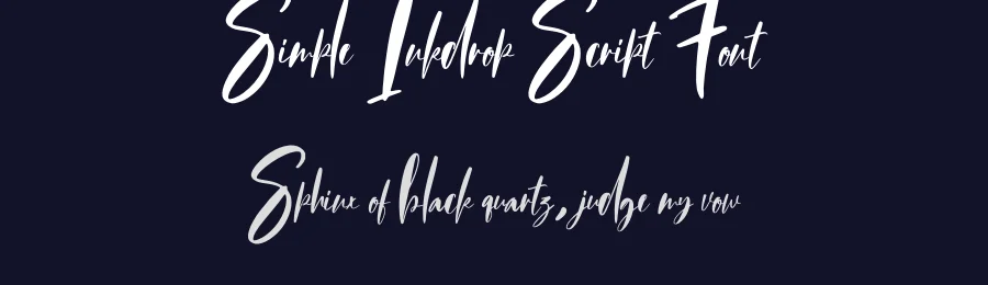 Simple Inkdrop Script Font by creativeletter — Script Handwritten Font — thumbnail 2
