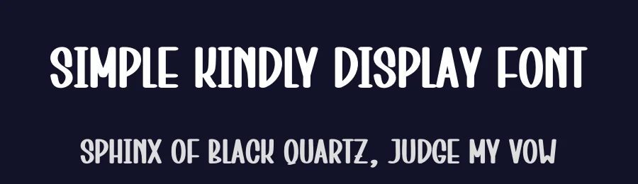 Simple Kindly Display Font by creativeletter — Display Font — thumbnail 2