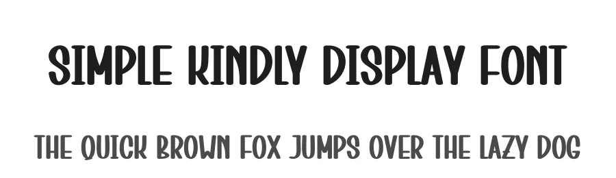 Simple Kindly Display Font by creativeletter — Display Font