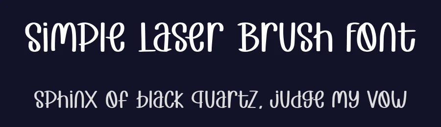 Simple Laser Brush Font by Craftedtype — Decorative Font — thumbnail 2