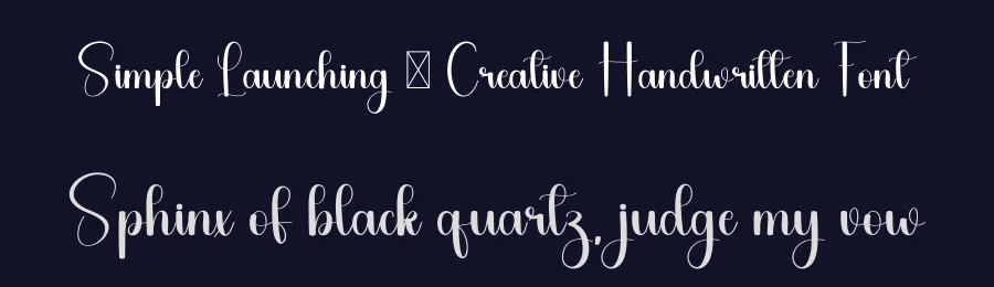 Simple Launching – Creative Handwritten Font by freshtypeink — Script Handwritten Font — thumbnail 2
