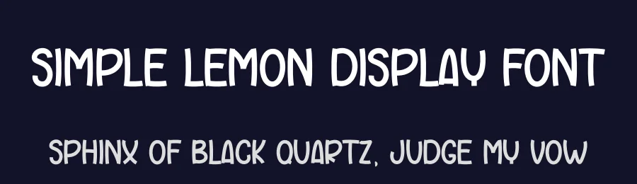 Simple Lemon Display Font by andikastudio — Display Font — thumbnail 2