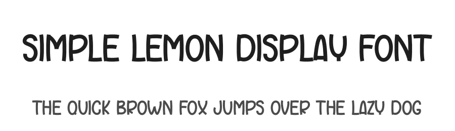 Simple Lemon Display Font by andikastudio — Display Font