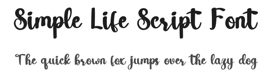 Simple Life Script Font by inermediaSTUDIO — Script Handwritten Font