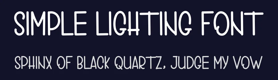 Simple Lighting Font by inermediaSTUDIO — Display Font — thumbnail 2