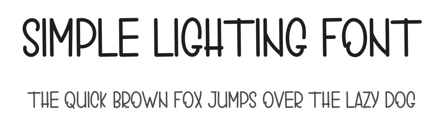 Simple Lighting Font by inermediaSTUDIO — Display Font