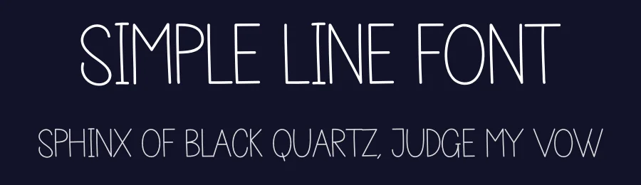 Simple Line Font by andikastudio — Script Handwritten Font — thumbnail 2