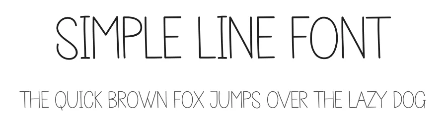 Simple Line Font by andikastudio — Script Handwritten Font