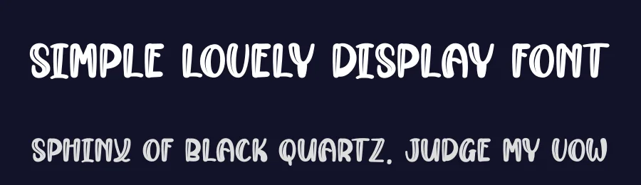 Simple Lovely Display Font by andikastudio — Display Font — thumbnail 2