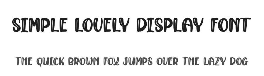 Simple Lovely Display Font by andikastudio — Display Font