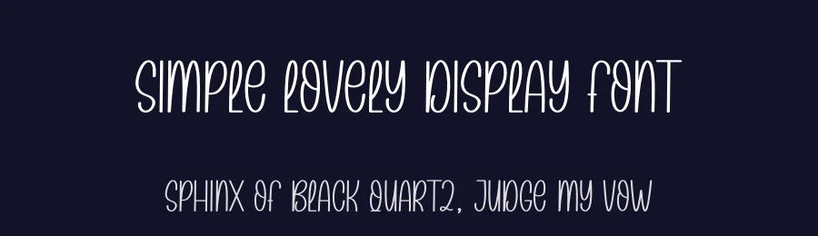 Simple Lovely Display Font by andikastudio — Display Font — thumbnail 2