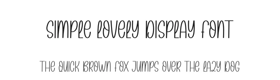 Simple Lovely Display Font by andikastudio — Display Font
