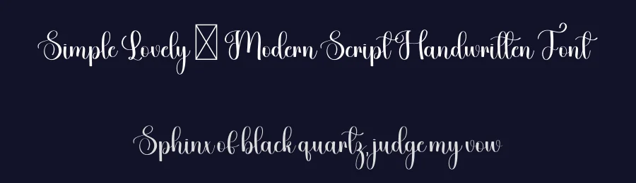 Simple Lovely – Modern Script Handwritten Font by freshtypeink — Script Handwritten Font — thumbnail 2