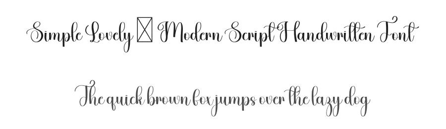 Simple Lovely – Modern Script Handwritten Font by freshtypeink — Script Handwritten Font