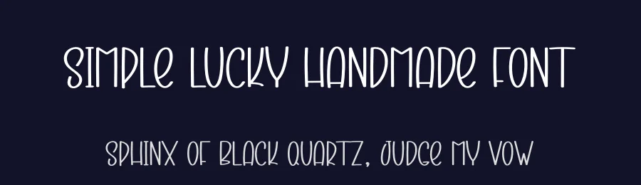 Simple Lucky Handmade Font by andikastudio — Display Font — thumbnail 2