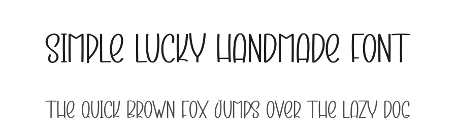 Simple Lucky Handmade Font by andikastudio — Display Font