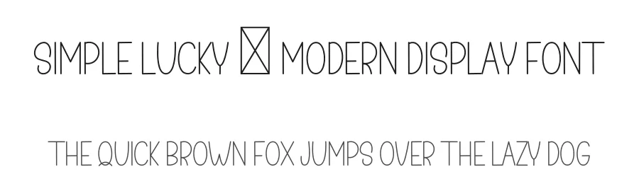 Simple Lucky – Modern Display Font by freshtypeink — Display Font
