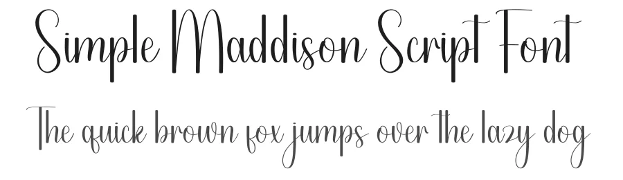Simple Maddison Script Font by andikastudio — Script Handwritten Font