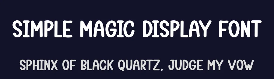 Simple Magic Display Font by creativeletter — Display Font — thumbnail 2