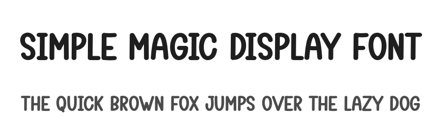 Simple Magic Display Font by creativeletter — Display Font