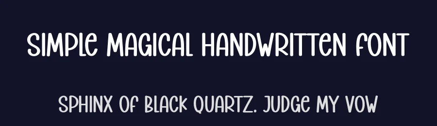Simple Magical Handwritten Font by creativeletter — Script Handwritten Font — thumbnail 2
