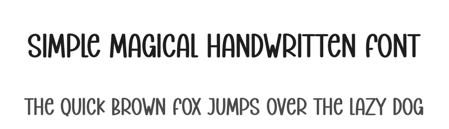 Simple Magical Handwritten Font by creativeletter — Script Handwritten Font