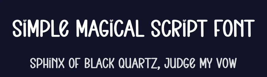 Simple Magical Script Font by andikastudio — Display Font — thumbnail 2