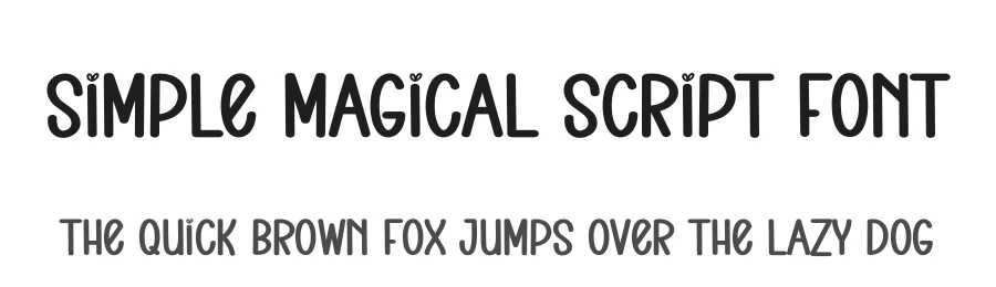 Simple Magical Script Font by andikastudio — Display Font