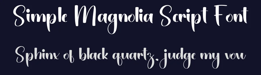 Simple Magnolia Script Font by freshtypeink — Script Handwritten Font — thumbnail 2