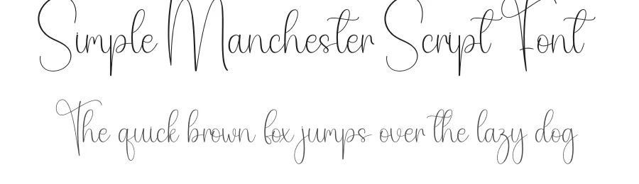 Simple Manchester Script Font by creativeletter — Script Handwritten Font